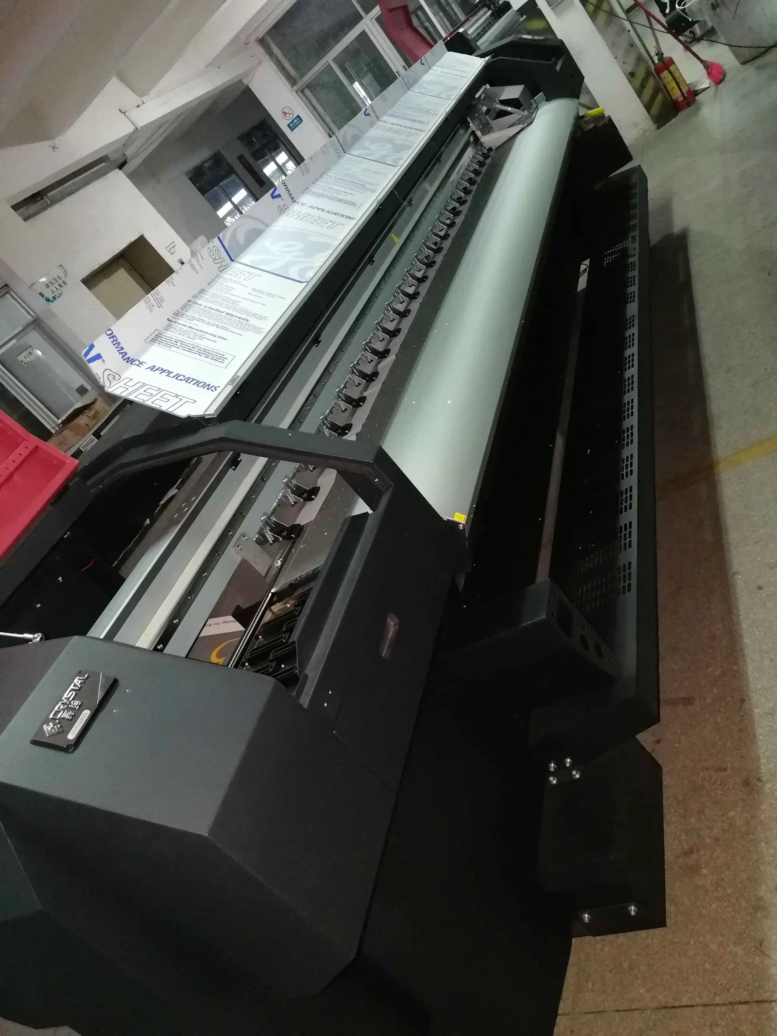 Products subject to negotiationCrystaljet 4000 Series Inkjet Solvent Printer Flex Banner Printing Machine Large Format 4/8 Heads