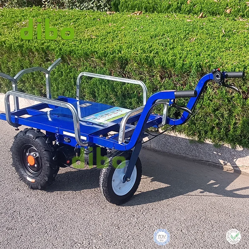 Load 500 kg Multi-Functional Lightweight Design Agricultural Transport Garden Cart Farm Wheelbarrow Electric Charging Trolley - Image 6