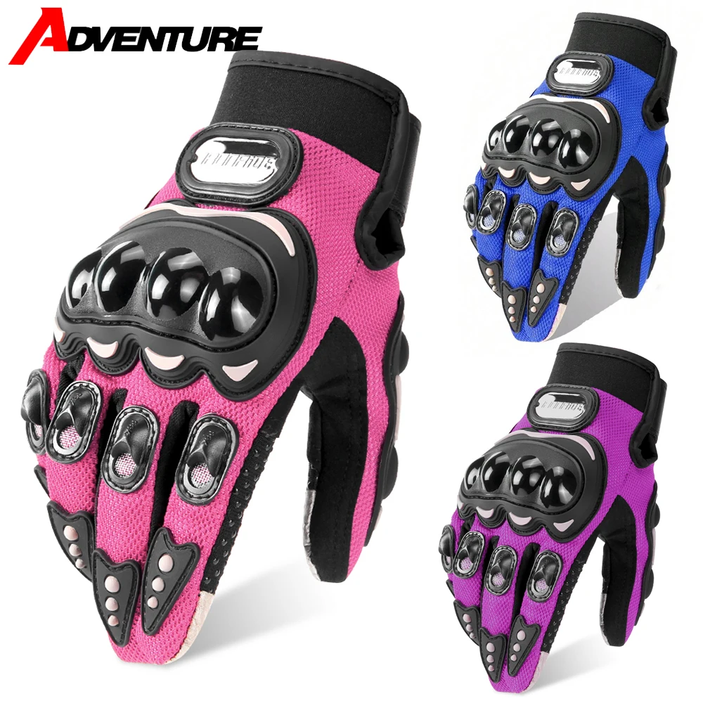 

Motorcycle Gloves Full Finger Glove Summer Breathable Motobike Gloves Touch Screen Moto Racing Protective Guantes Bicycle Gloves