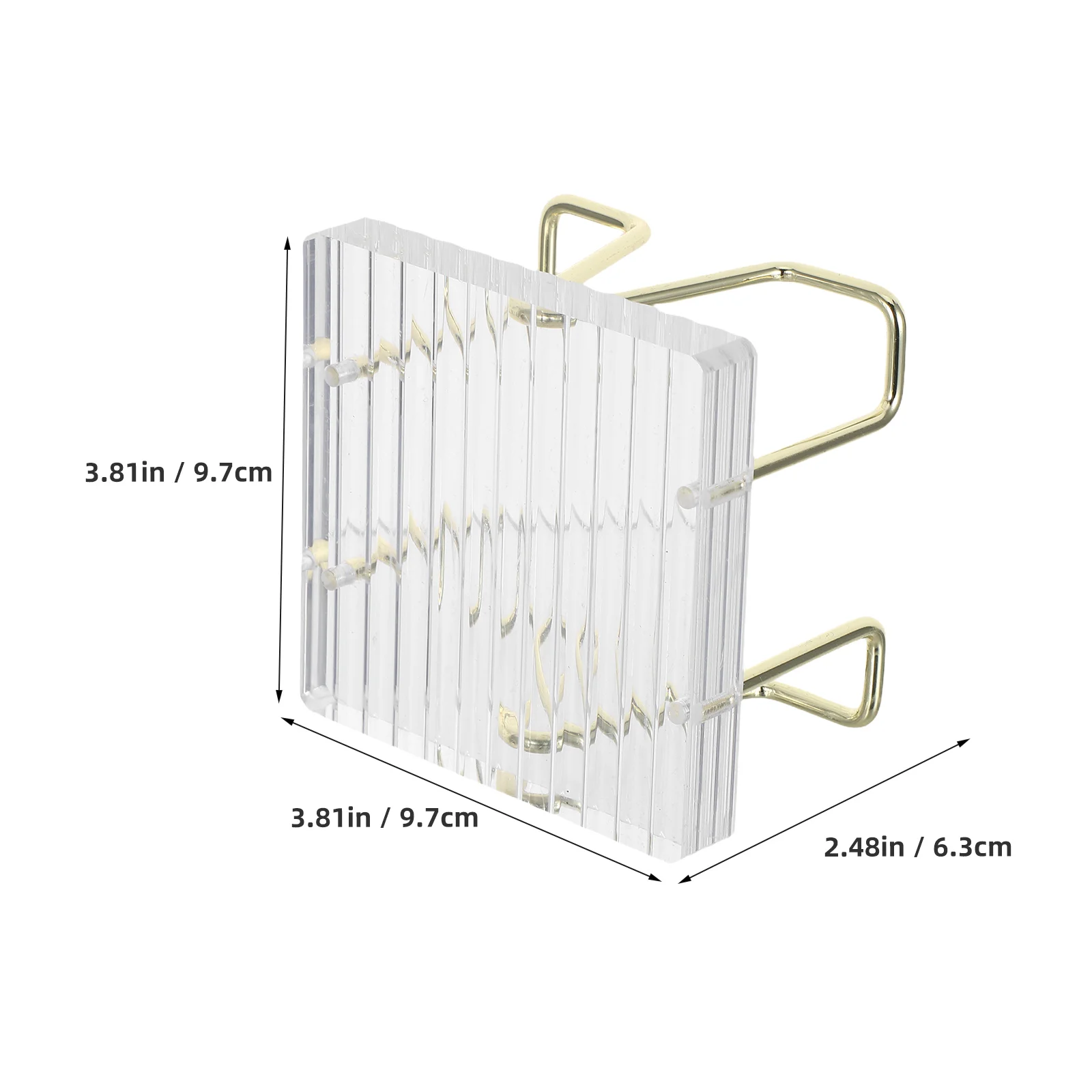 Desk Note Pad Holder Acrylic Memo Stand Desktop Notepad Organizer Paperclip Holder Office Memo Pad Container Storage Organizer