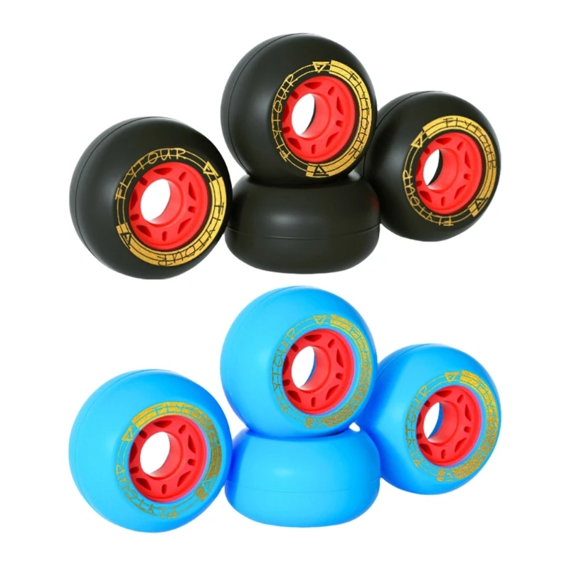 4 Buah Roller Roda Skateboard Roda Papan Drift PU 82A Skateboard Portabel