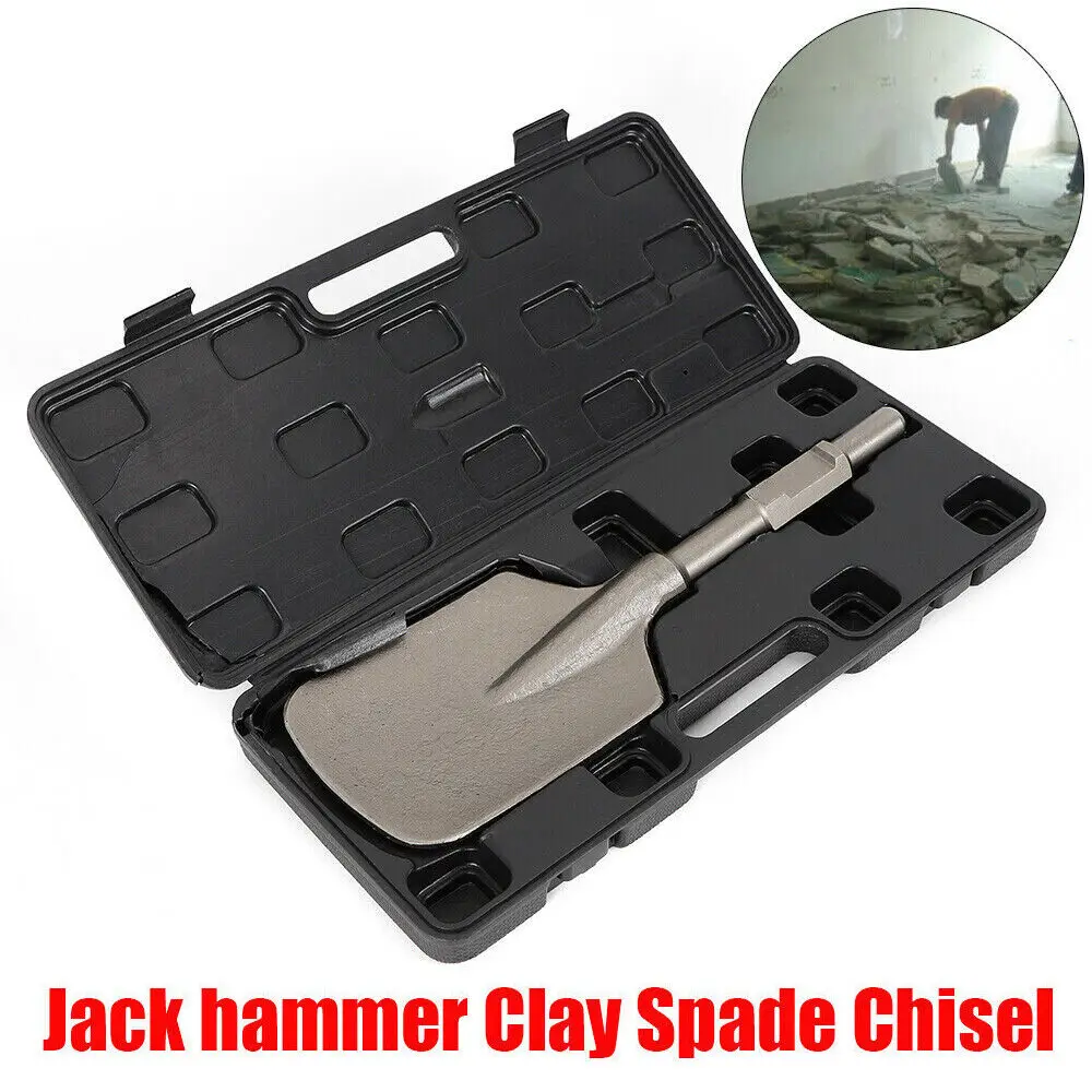 Electric Hammer Breaker Clay Spade Shovel Chisel Cutter Chisel Extra Wide Pointed Chisel Tipped 1-1/8