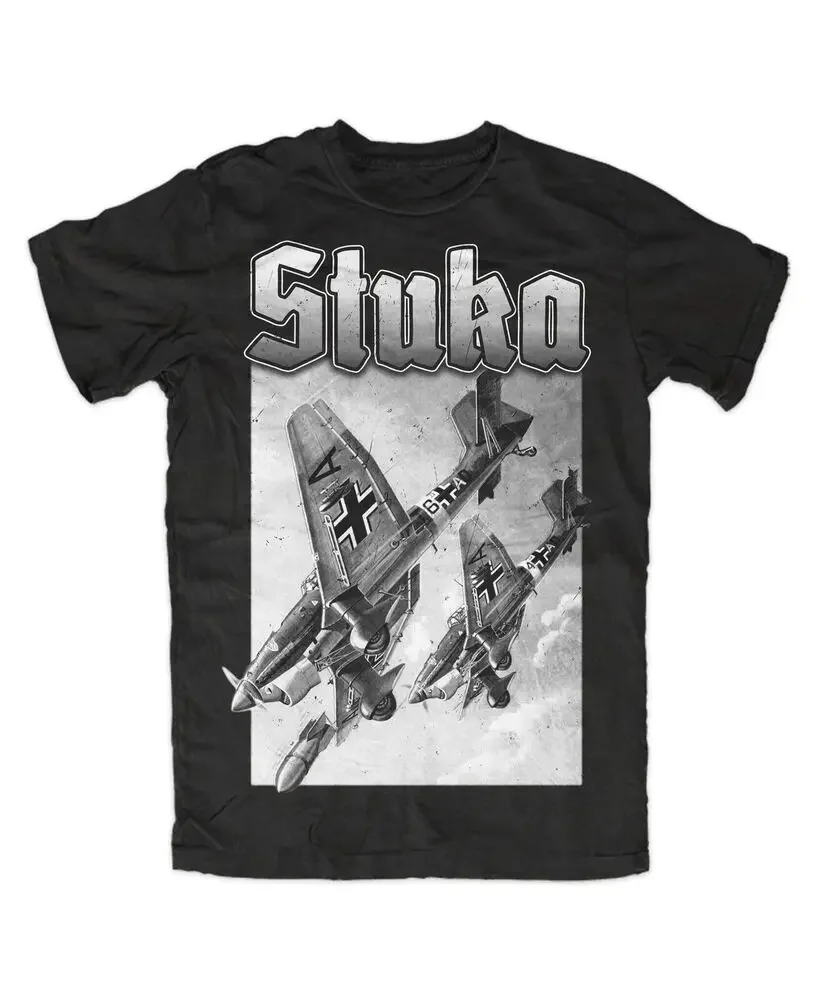 Stuka - Flugzeug Legende Luft Jagdgeschwader BW Design  High Quality 100%Cotton Short Sleeve