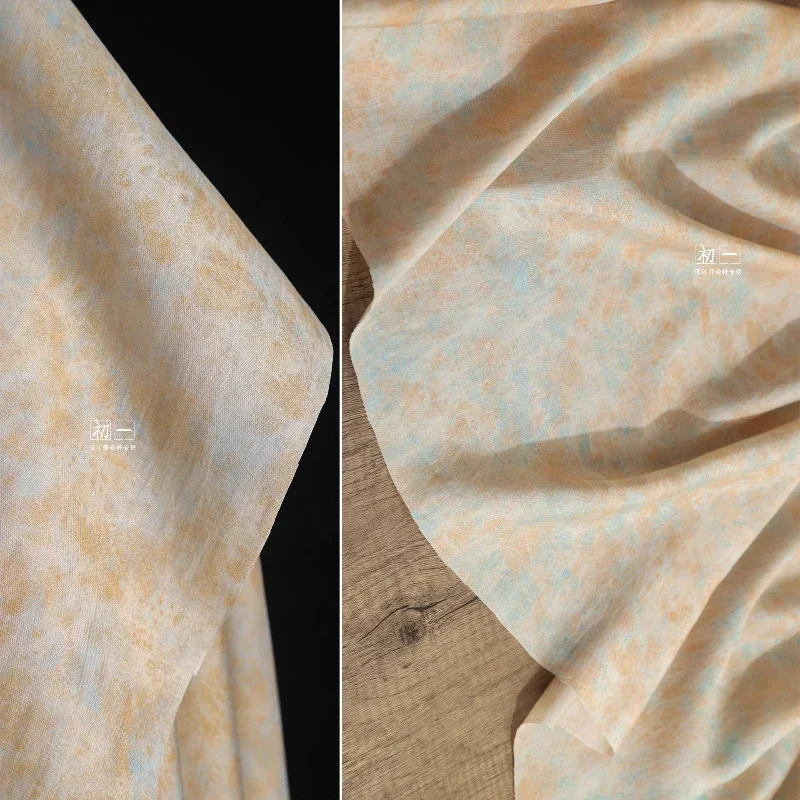 

Vintage Chinese Style Printed Fabric for Diy Sewing Shirt Clothing Designer Fabrics Cloth By The Meter Material