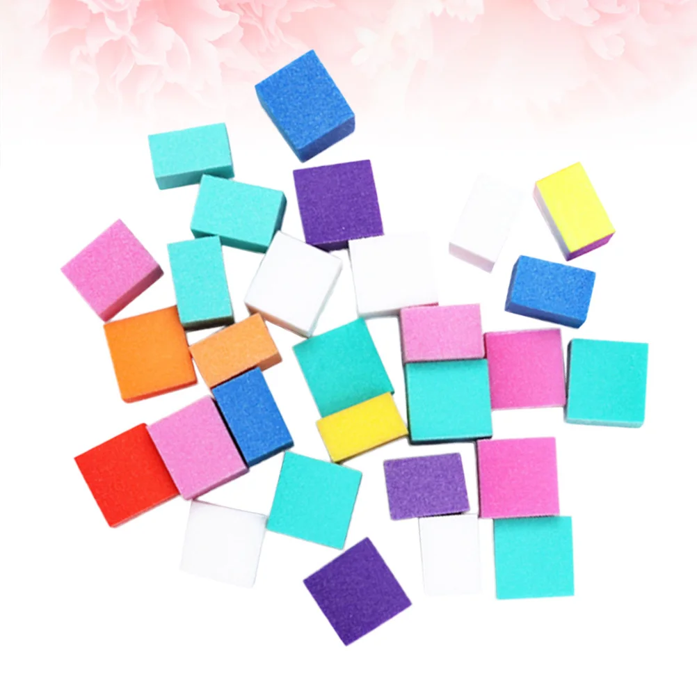 Manicure Nail Sponge Files Color Assorted for Polishing Shining Filing Buffing Natural Acrylic Nails Professional Nail Shiner