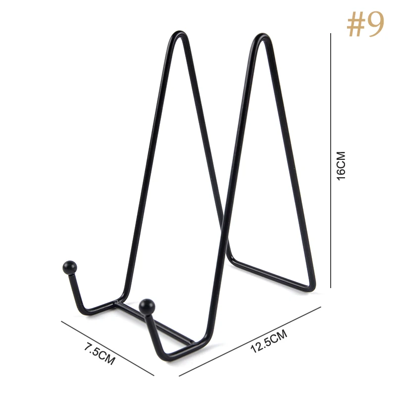 1Pc Plaat Display Stand Foto Ezel Metalen Plaathouder Houder Display Foto Decoratieve Plaat Tafelblad Kunst