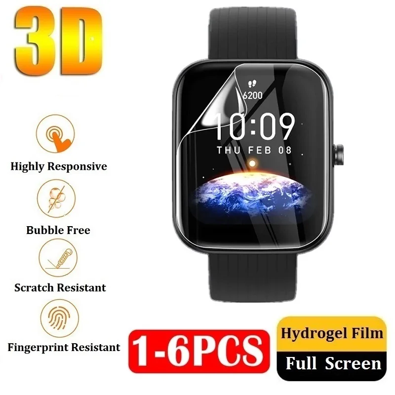 Protector Film for Amazfit Bip 5 Screen Protector for Amazfit Bip 5 3 Pro Film Foil Protection Not Tempered Glass