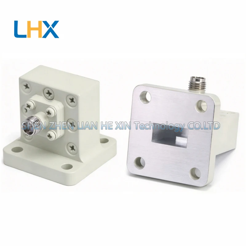 WR51-SMA female waveguide coaxial converter Orthogonal FBP260 flange 14.5-22GHz in stock