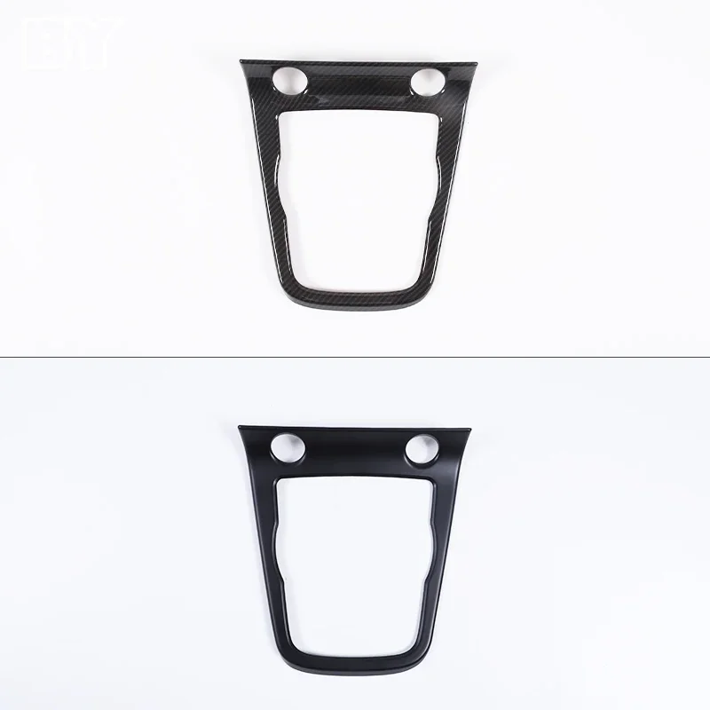 Picture 4: ABS Carbon Fibre For Jaguar F-TYPE 2013-2024 Center Console Gear Shift Control Frame Panel Cover Car Accessories
