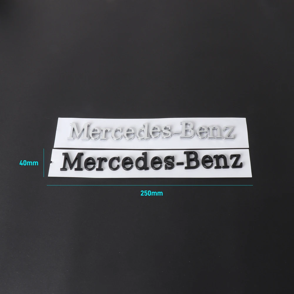 ABS Car Styling New Mercedes Benz Logo Auto Body Decoration Trunk Stickers For Exclusive AMG W108 W124 W126 W140 W168 W169 W201