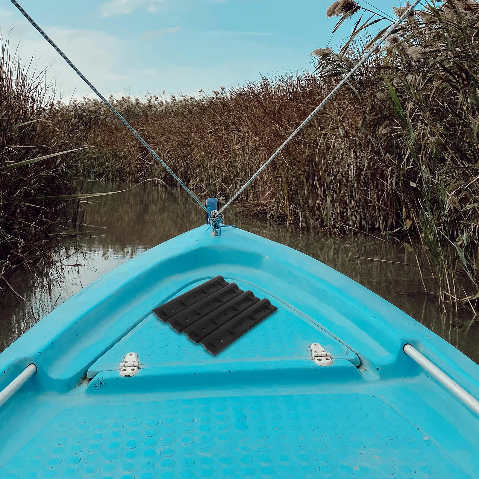 4 قطعة مقعد القارب السنانير العالمي كاياك كليب بين قوسين إعداد سريع دعم مستقر ل زورق قابل للنفخ يخت مغامرات الصيد