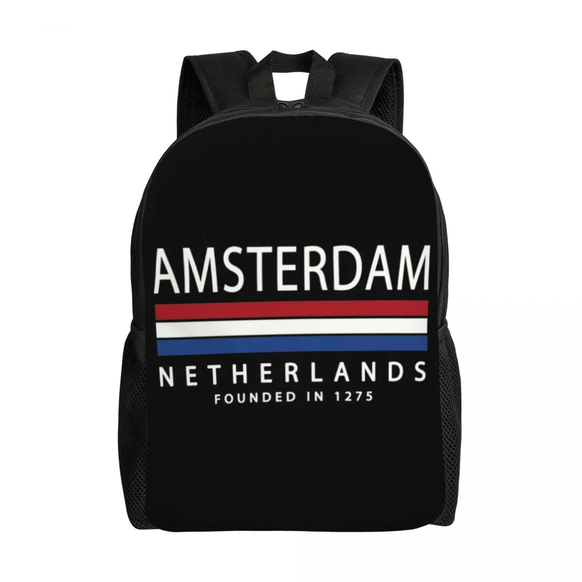 Holland Amsterdam Feel Sac à dos pour ordinateur portable pour hommes et femmes, sac à livres décontracté pour étudiants, voyage de grande capacité, Pays-Bas