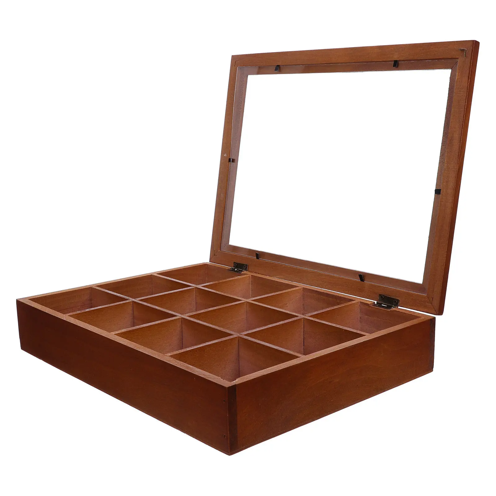 Display Case Transparent Acrylic Showcase Box Action Figures Halloween Christmas Curio Display Cabinets Wooden
