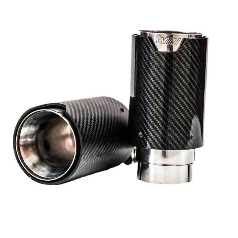 

For BMW 1 2 3 4 5 6 Series M Carbon Fiber Exhaust Tailpipe Stainless Steel Car Tip