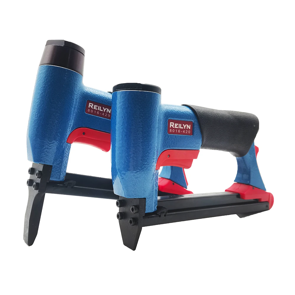 

REILYN 21Ga 8016, воздушный степлер для обивки, 12,8 мм, пневматический пистолет для гвоздей с короной Naier для дивана, забора, пола, деревообрабатывающий инструмент