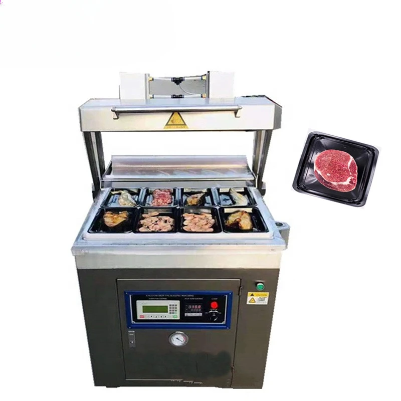 Commercial fresh food vacuum packaging machine meat skin film vacuum packing machine