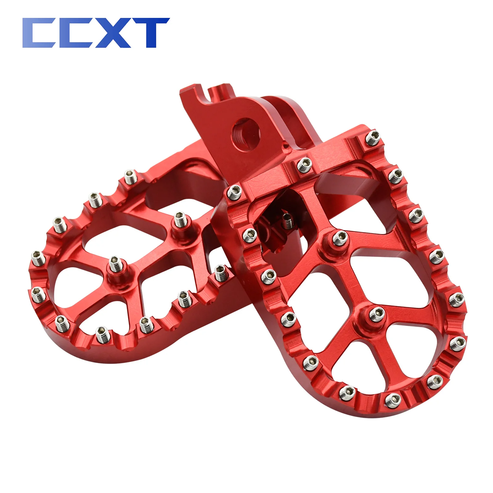 Motocross CNC Aluminum Rests Pedals Footpegs Foot Pegs For Kawasaki KX KLX KXF 250 450 250F 450F 250X 450X 450R 2006 2007-2021