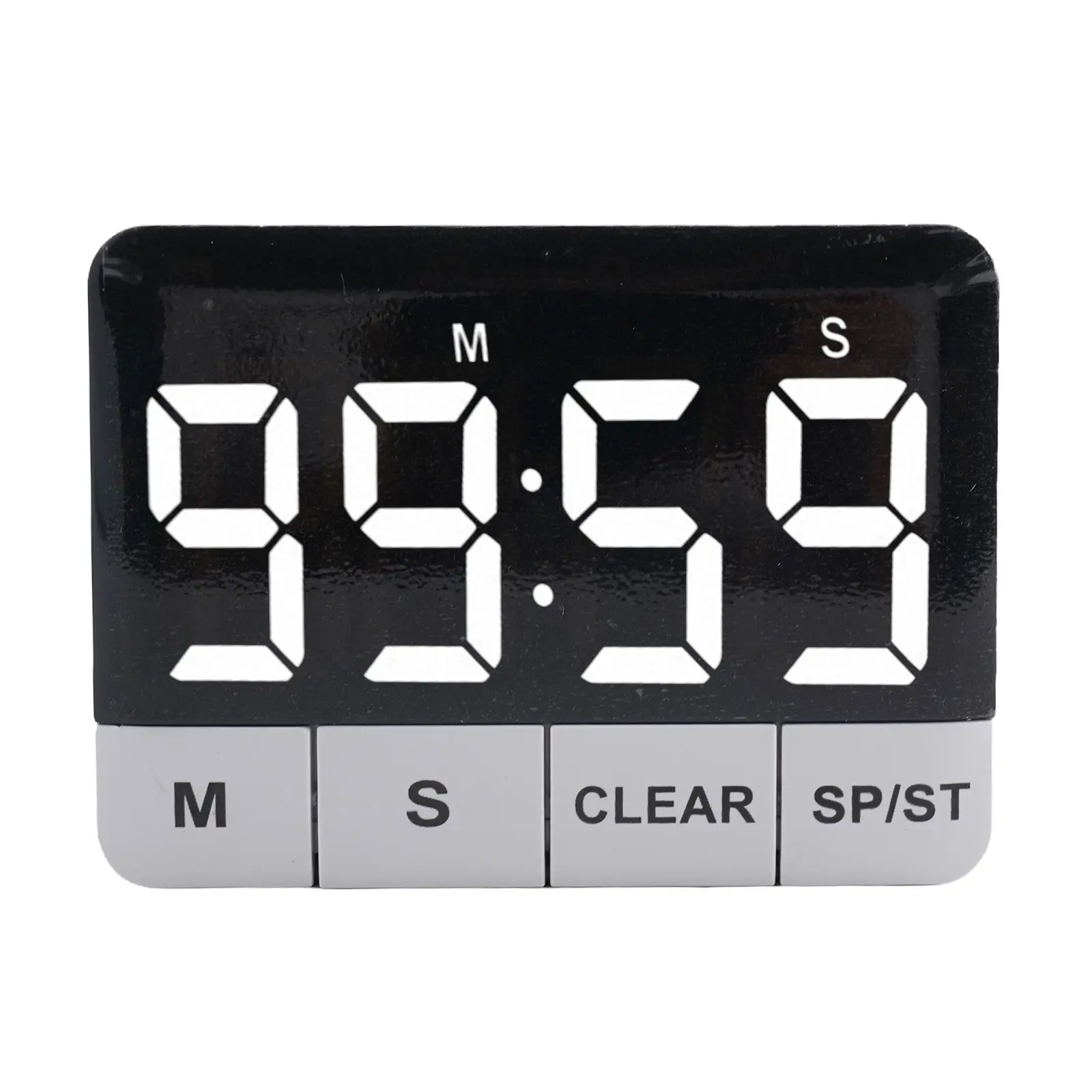 Clear Large Screen Adjustable Volume Countdown Adjustable Volume Alarm Battery Countdown Function Hook Large Screen Magnetically