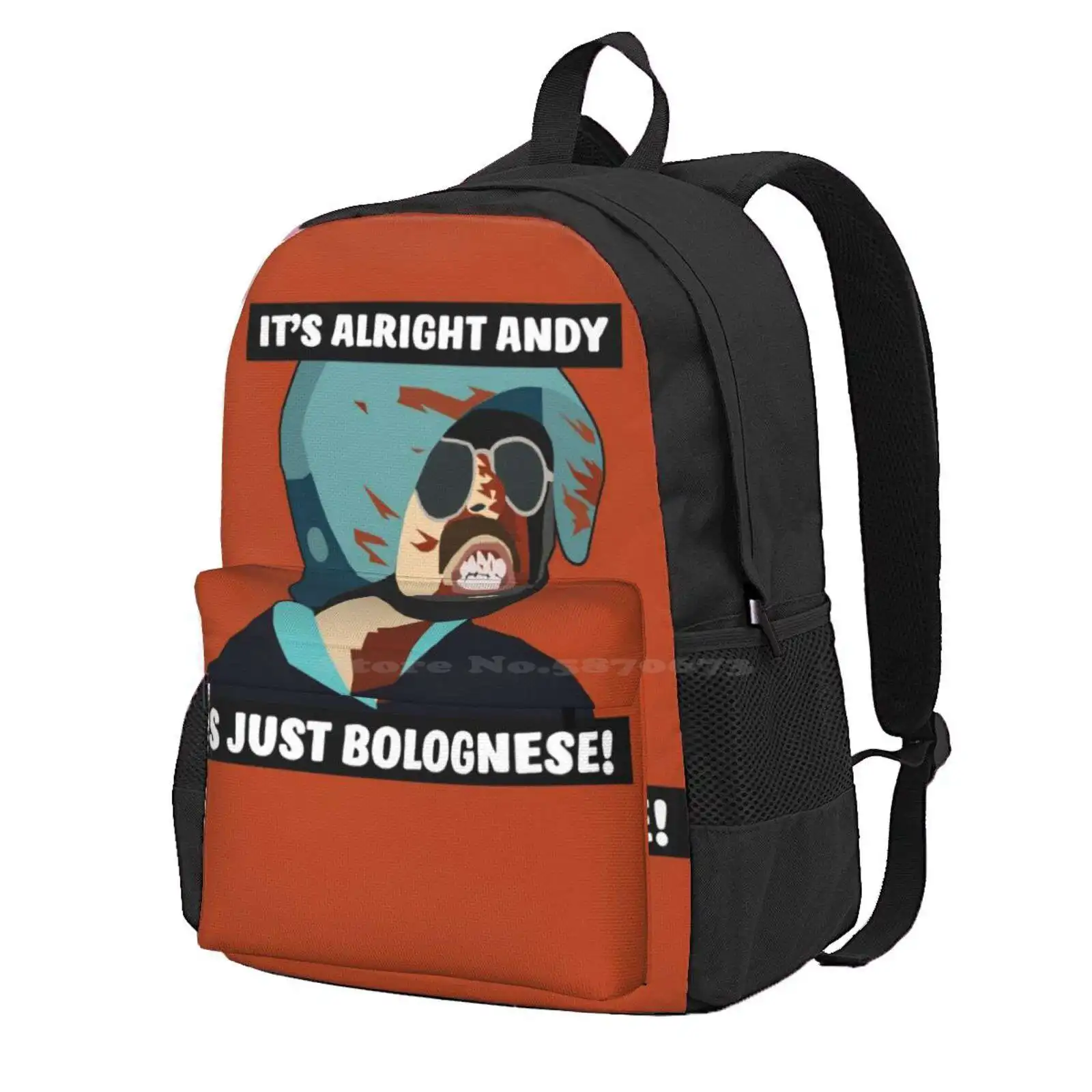 Hot Fuzz - It'S Just Bolognese! Hot Sale Schoolbag Backpack Fashion Bags Hot Fuzz Quote Edgar Wright Simon Pegg Nick Frost Hot