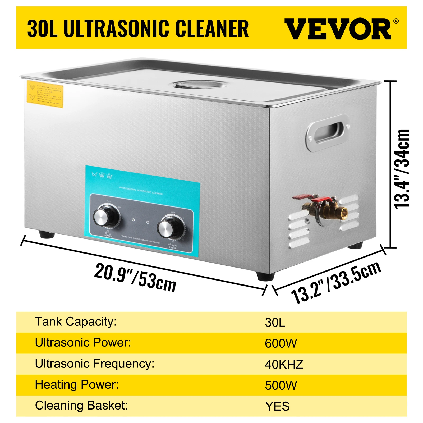 SucceBuy 3L 6L 10L 15L 22L 30L Elektrische Ultrasone Reiniger Draagbare Wasmachine Lave-Dishes Echografie Thuis kantoor Apparaat
