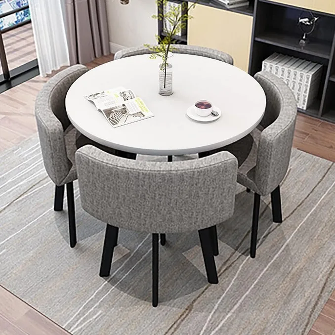 

Simple reception table and chair combination negotiation table Business storefront meeting table and chair Office casual small