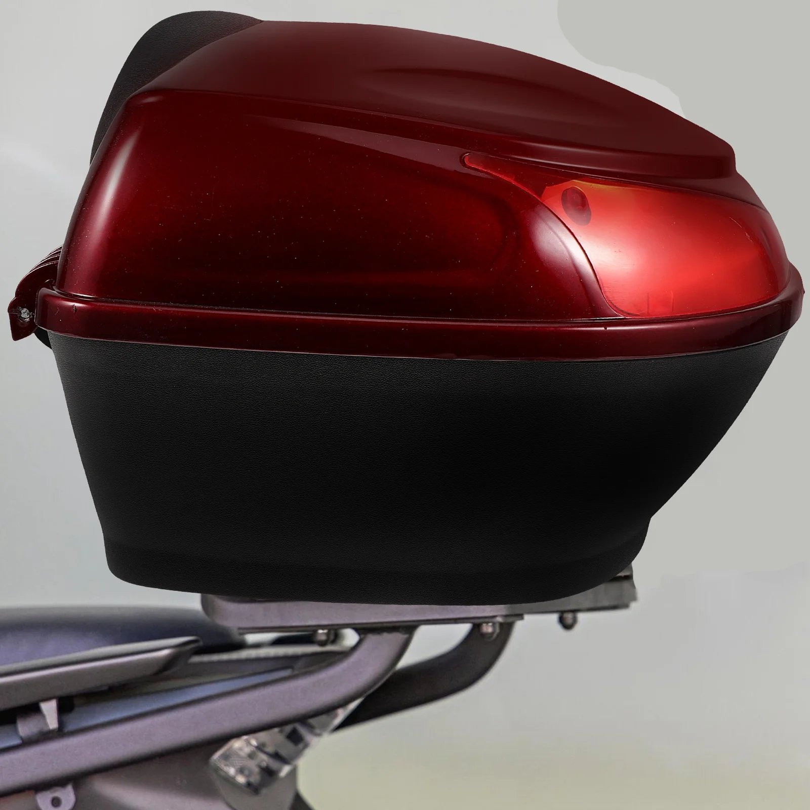 

Motorcycle Tail Seat Box For Bike Small Electric Bike Trunk Storage Case White Durable Plastic Easy Install Multi Use