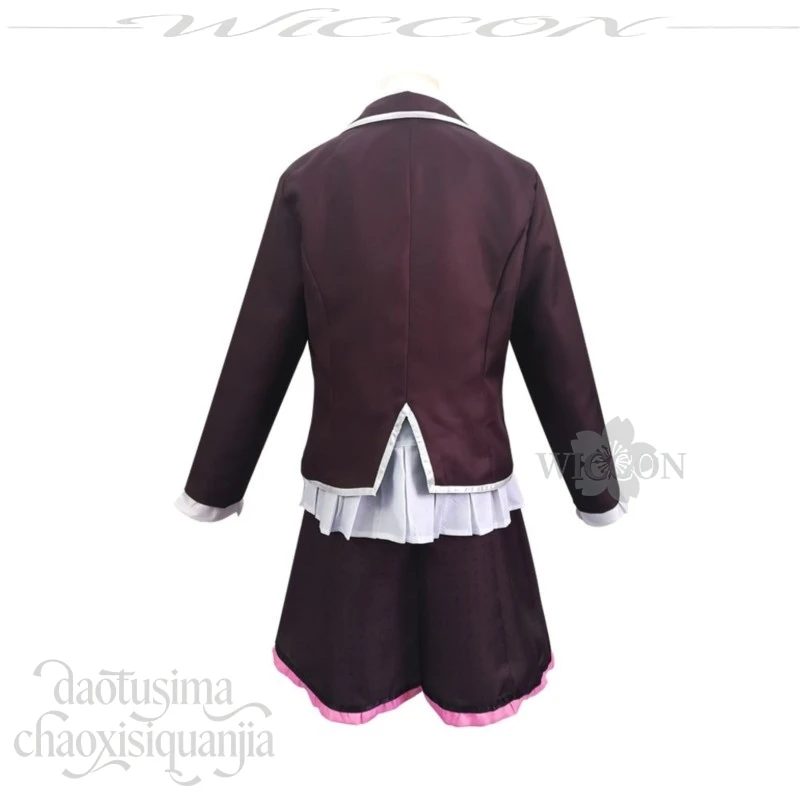 Costume de cosplay Dangann Anime Game Ronppaa Ultra Despair Utsugigi Kotoko, perruque rose Kawaii, robe JK, uniforme scolaire, fête d'Halloween