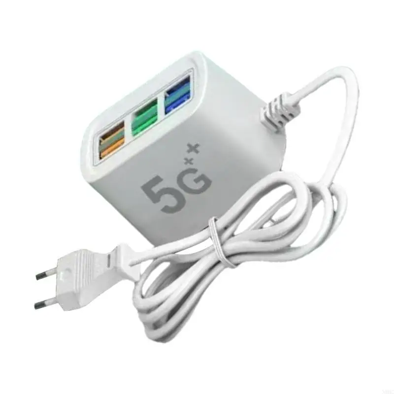 with 6-Port, USB Power Socket for Fast Charging 100cm Extension Line Charging Socket N0HC