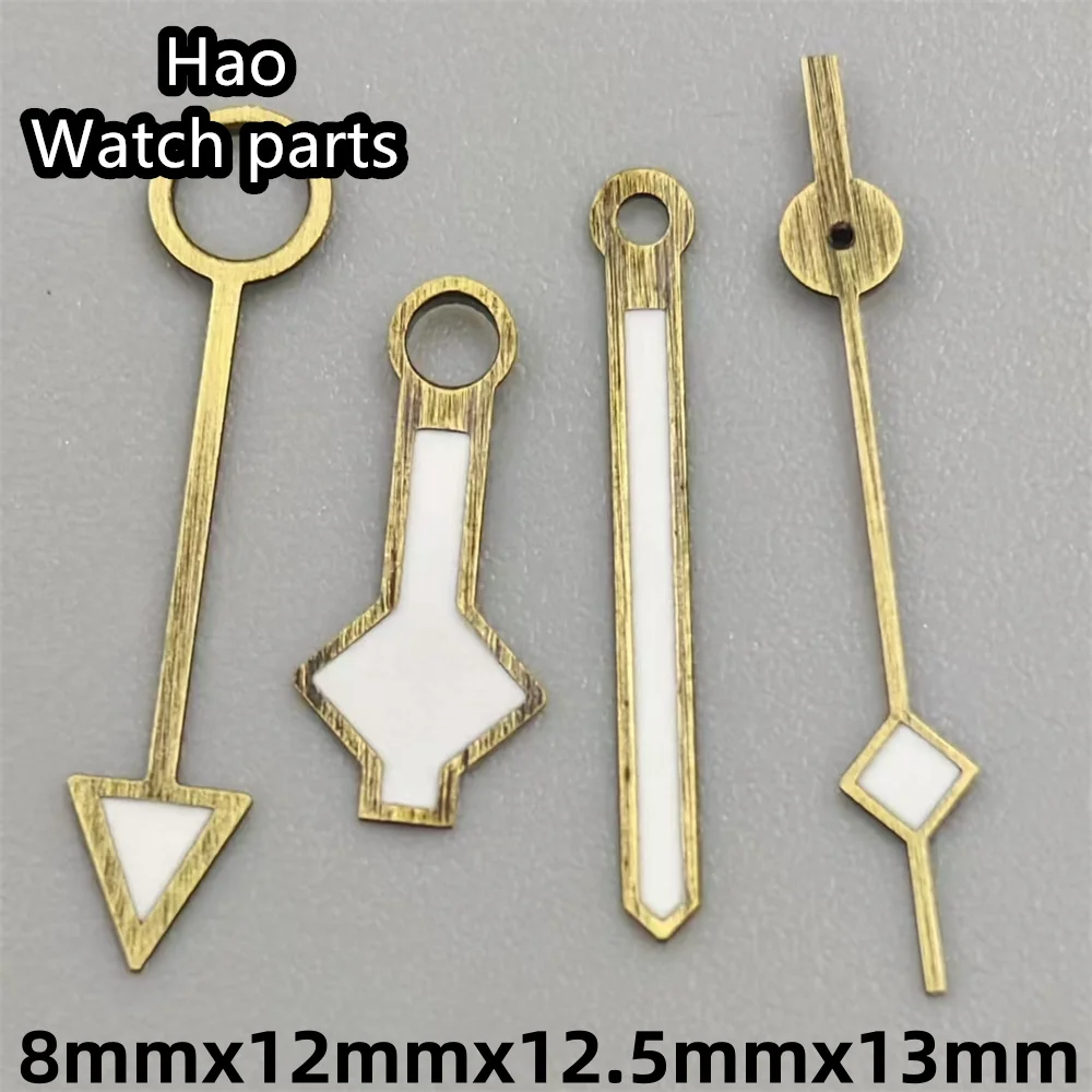 Vintage Bronze GMT Watch Hands Pointer Green Luminous Fit NH34 GMT Automatic Movement Watch Accessories