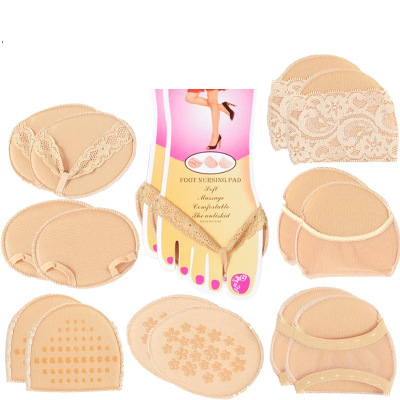 Voorvoet Pad Schoen Sticker Inserts Gel Hak Schoenen Kussen Anti-Slip Hoge Hakken Half Inlegzolen Voet Sokken Filler Vrouwen accessoires