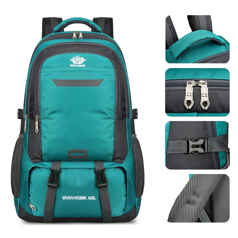 

High Quality Waterproof Backpack Outdoor Travel Backpack Hiking Camping Mountaineering Bag W/Reflective Strip Casual Softback