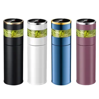 Inteligentní vakuový hrnek z nerezové oceli 304 s LED displejem pro teplotu čajového hrnku se skleněnou přepážkou, vakuová láhev na čaj a vodu 8 nejlepší prodej chytrý LED displej teploty šálku - №8