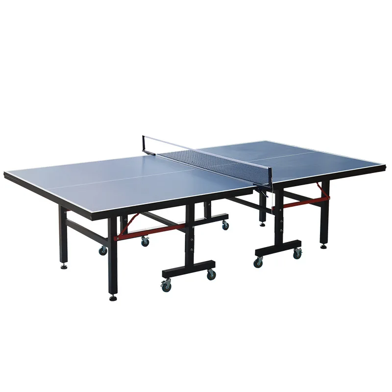 Indoor 25MM opvouwbare standaardformaat professionele opvouwbare tafeltennistafel met wielen