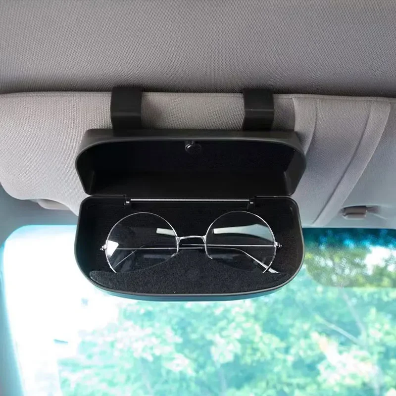 Glasses Holder Car Sun Visor Glasses Case Organizer Storage Box Holder Visor Sunshade Car Holder For Glasses