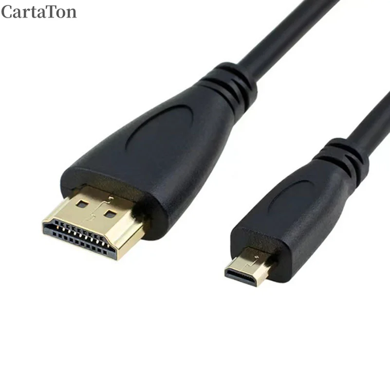 with HDMI 4K 60Hz to Micro HDMI-compatible Cable 1080P HDTV Cord Data Cable Connect Camera Tablet Wire for Raspberry Pi 5/Pi 4