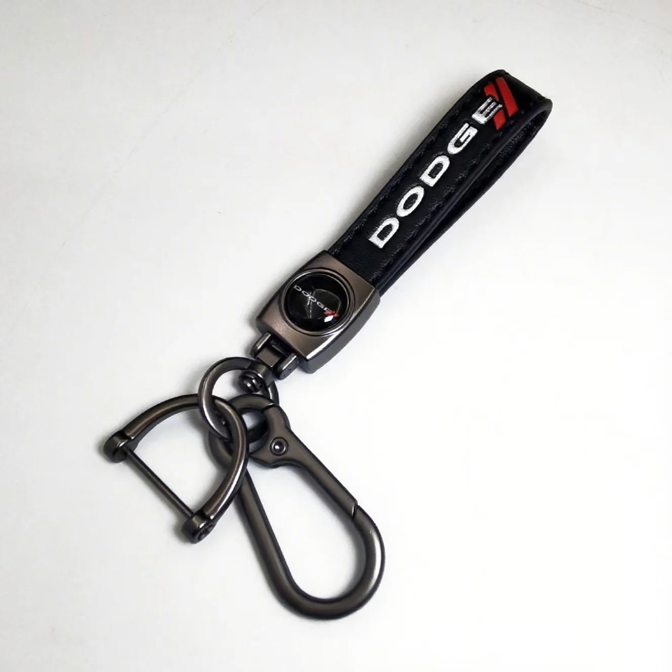 LLavero de cuero genuino de lujo para coche, llavero para Dodge Ram 1500 Journey Charger Dart Challenger Durango SRT8 SRT 8 Chrysler Grand