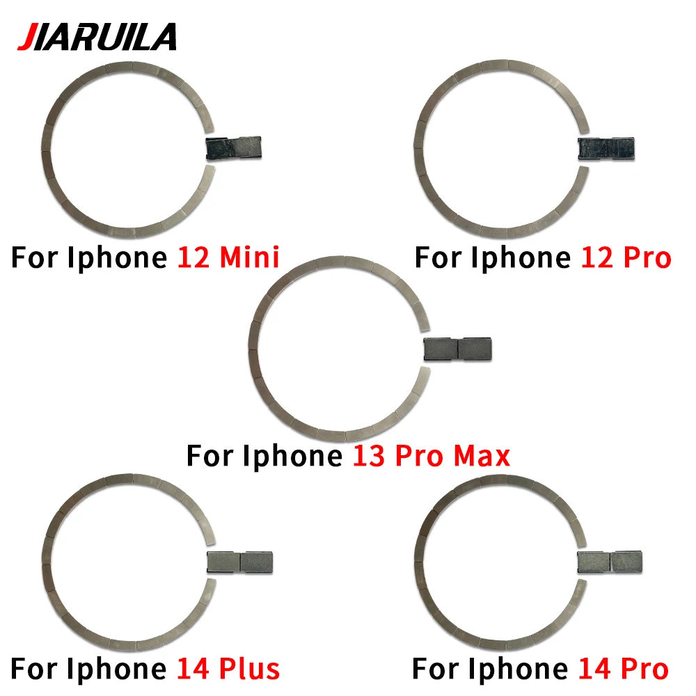 Good quality Magsafe Magnetic Metal Ring For Iphone 12 13 14 ProMax Mini Plus Back Housing Glass Wireless Charging Magnet Repair