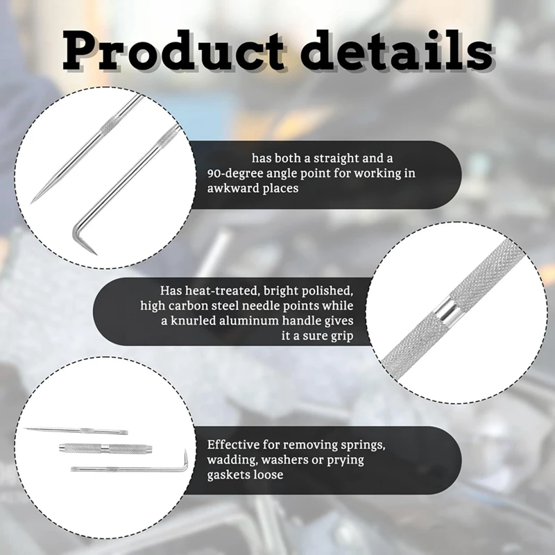 NEW_Double Pointed Scriber, Metal Scribe Tool Carbide Scribe Steel Point