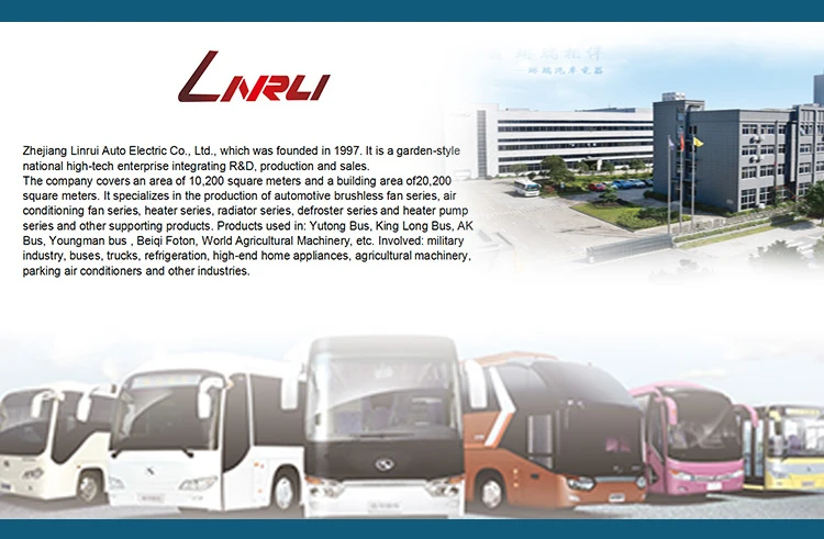 Linrui CS-9-25 Bus/truck/van air Conditioning Parts 100W Windshield Defroster 12V/24V with 5 Hole Dc Defroster