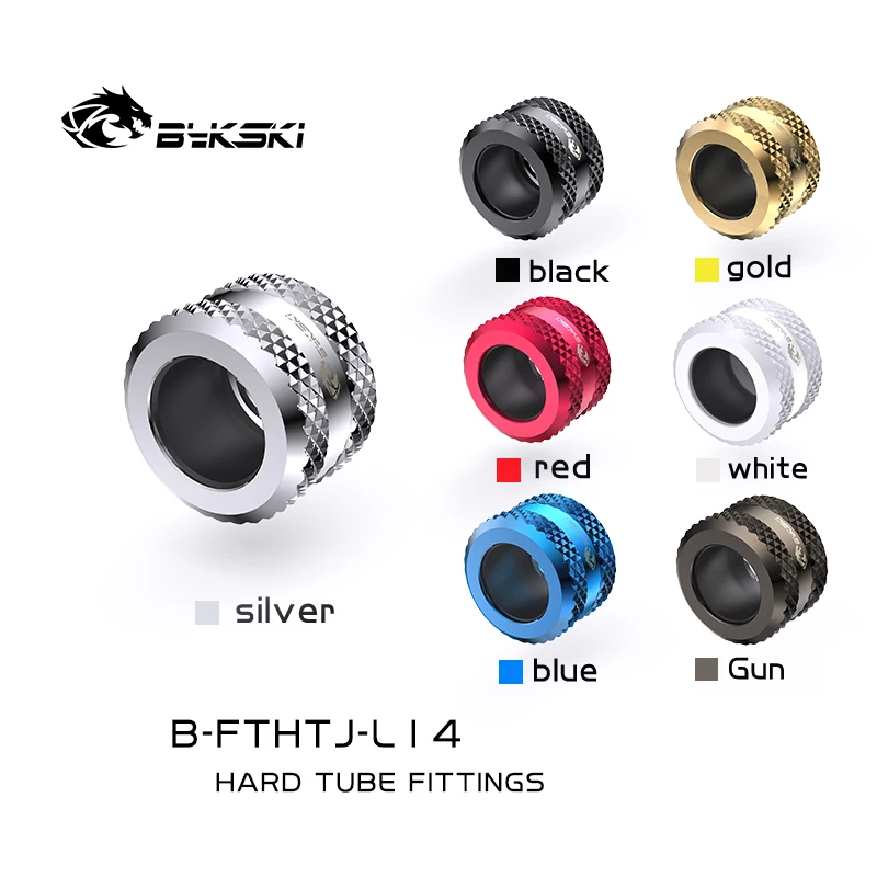 Złączki do rur wodnych Bykski B-FTHTJ-L12/14/16 do chłodzenia wodnego PC, do rur akrylowych PETG o średnicy zewnętrznej 12mm/14mm/16mm - Akcesoria komputerowe