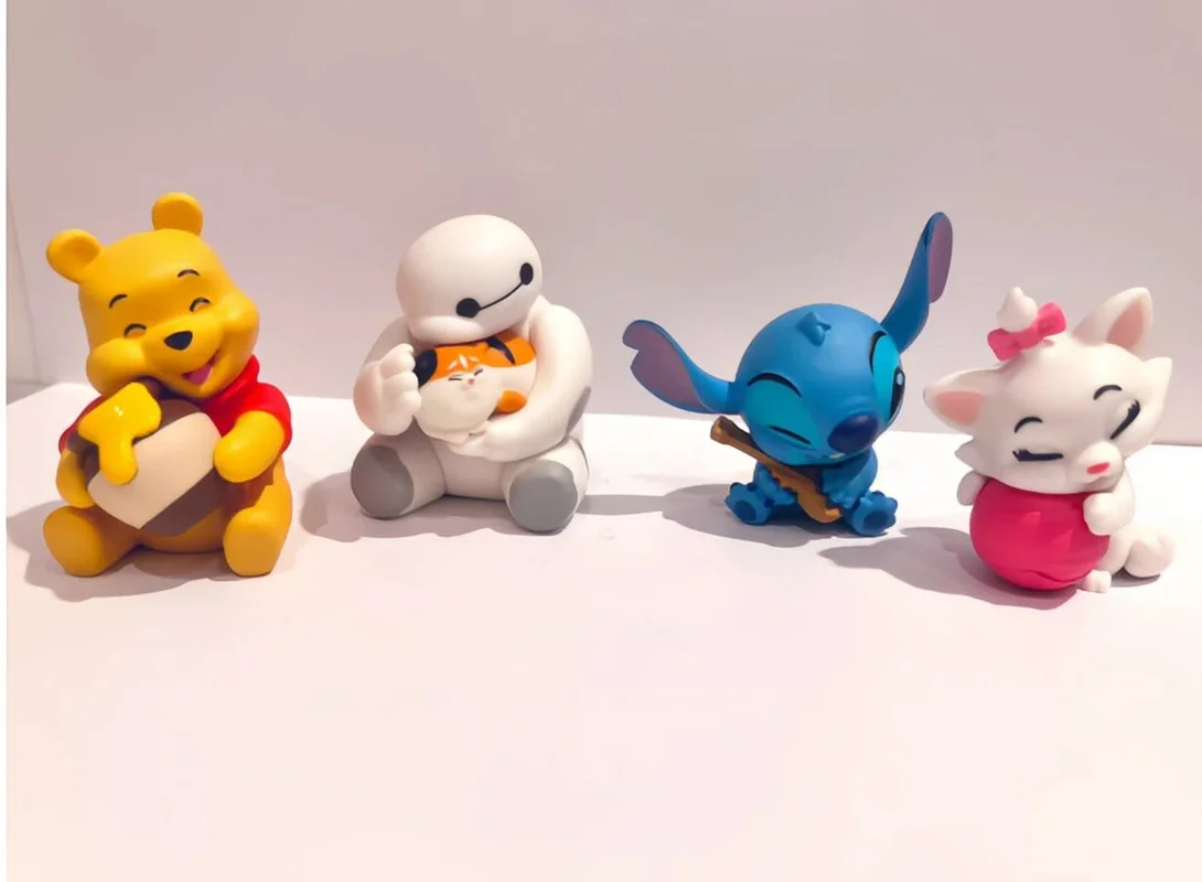 

In Stock New Cartoon Yellow Bear Stitch Character Sleeping Style Toy Blind Box Cute Desktop Decoration Surprise Lovely Gift