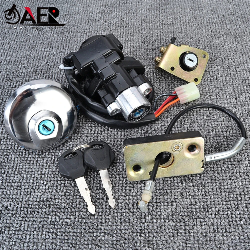 Motorcycle Gas Tank Cap Key Seat Ignition Switch Lock Set for Suzuki GZ 125 250 GZ250 1999-2011 GZ125 1998-2003