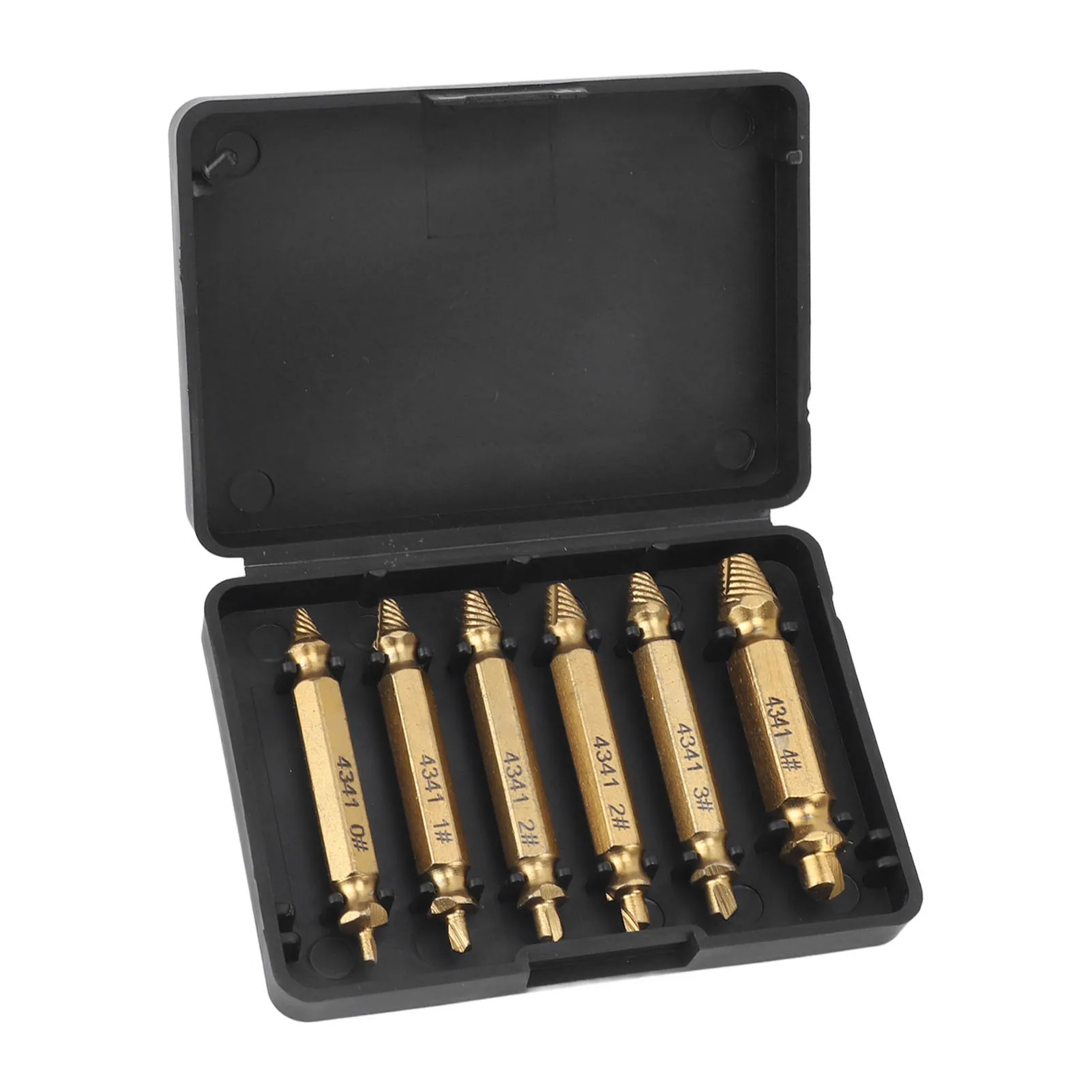 Damaged Screw Extractor Set Broken Stripped Remover Screws Removal Tool HSS Nuts Bolts Drill Bit Tools