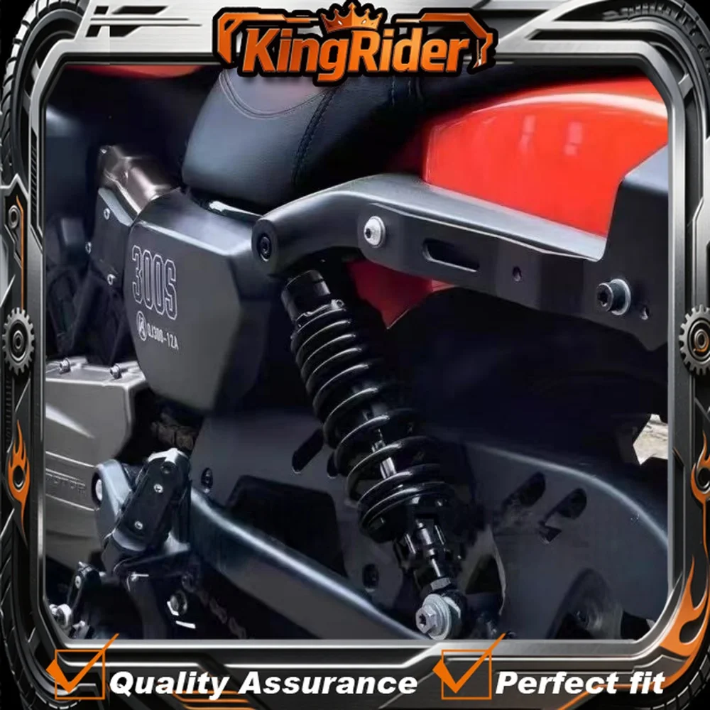 Adjustable seat height shock absorbers. The SRV300 is equipped with adjustable shock absorbers. (QJMOTOR motorcycle)