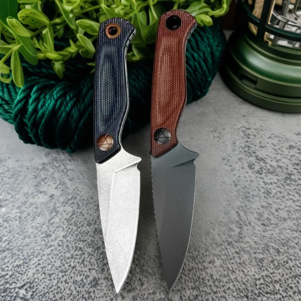 

Высокопрочный тактический нож Dacian BM 203BT с фиксированным лезвием, лезвием D2 и ручкой G10, инструмент для охоты и кемпинга на открытом воздухе с ножнами