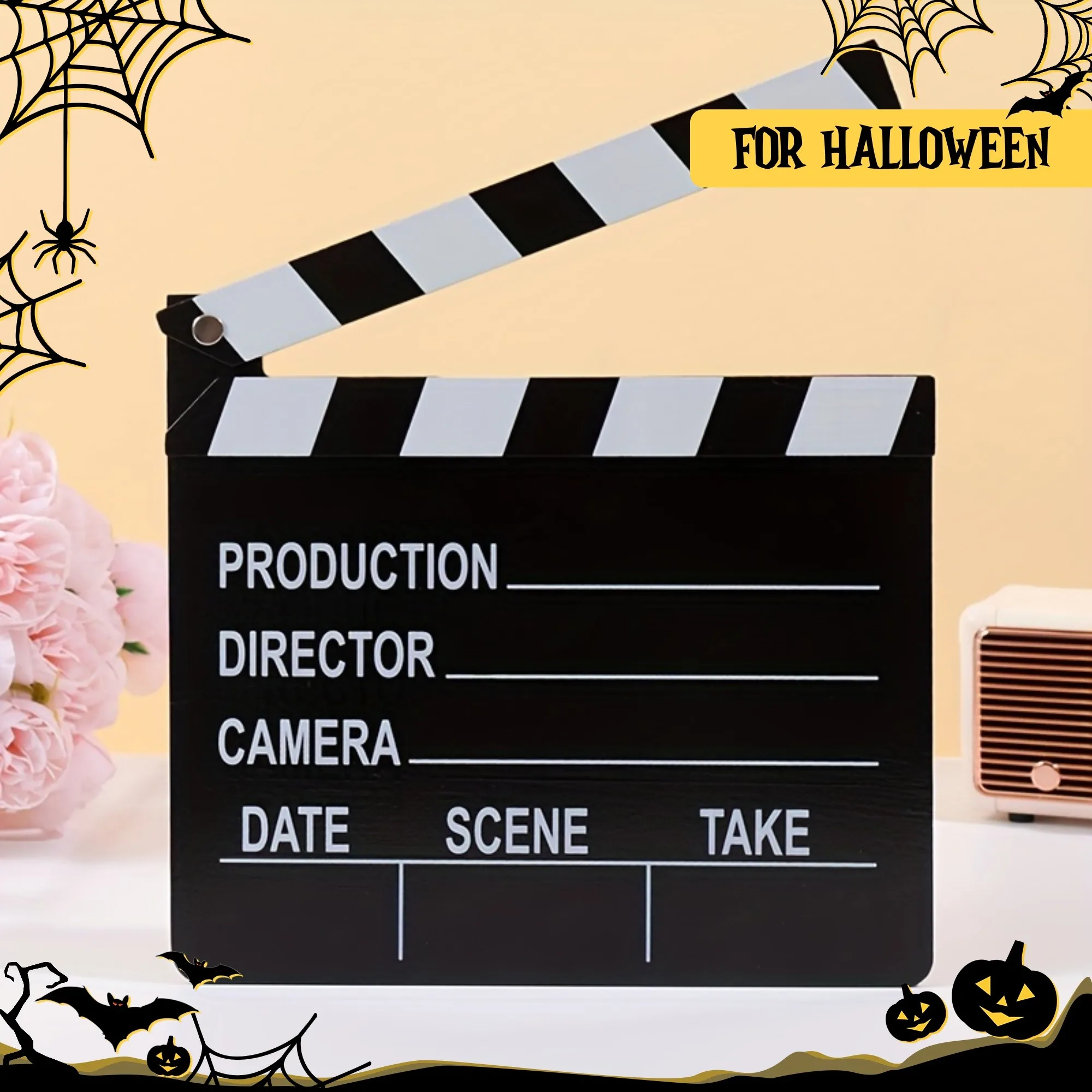 Film board,7.87 x 7.09 inch cardboard director board,action scene board,photography props,birthday,Halloween,Christmas party
