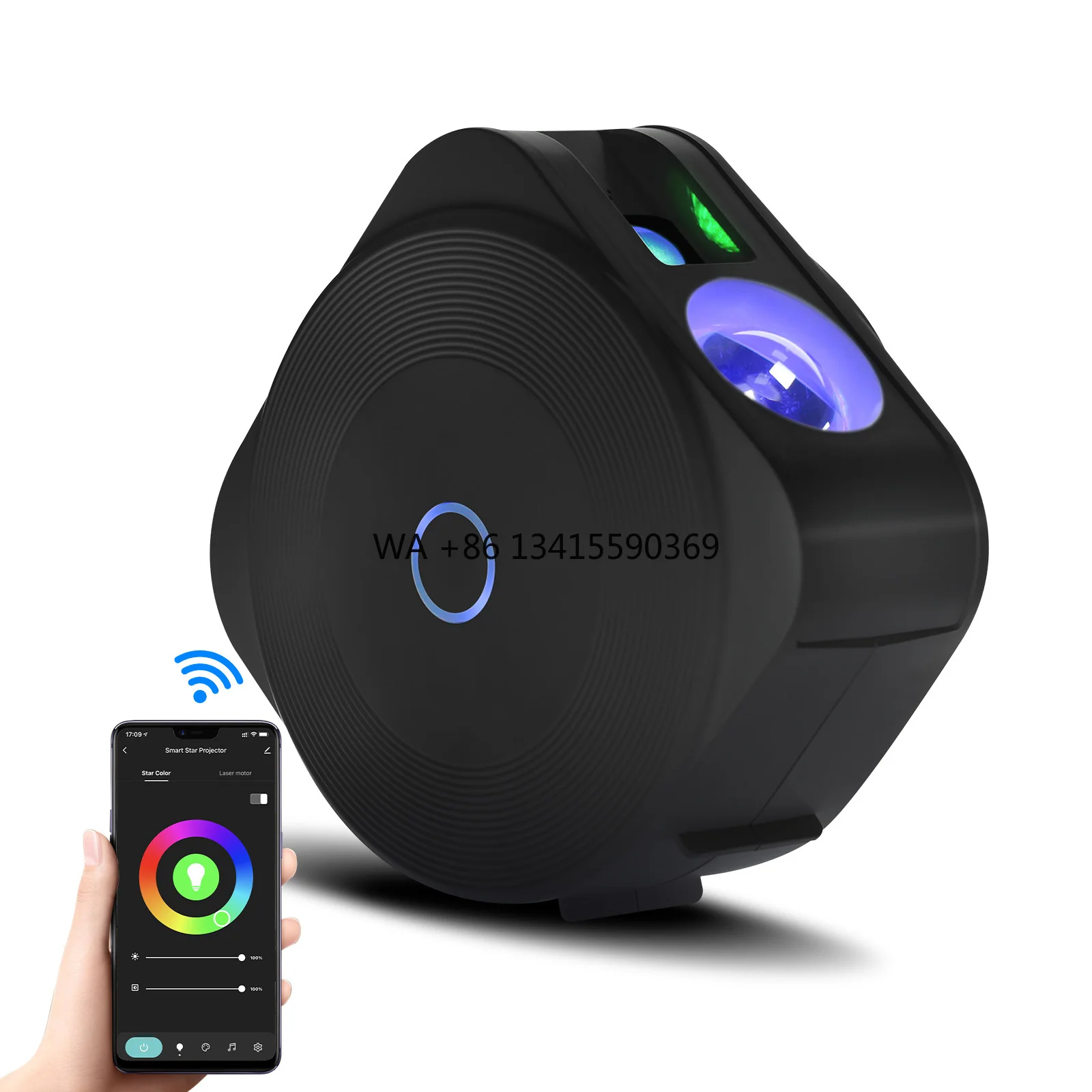 

Nanxin Nebula Starry Star Projector Galaxy Smart Star Projector Work with Google Home and Alexa Night Light for Kids Adults