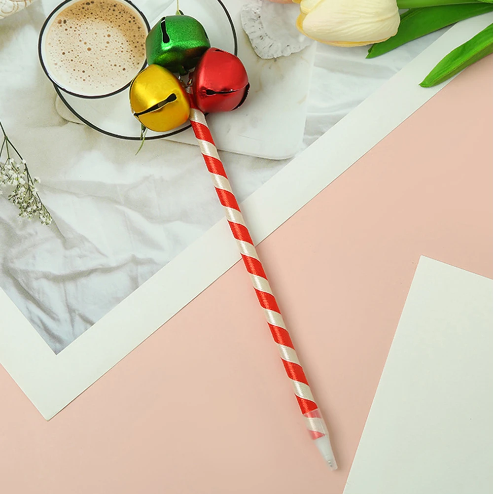 

3Pcs Jingle Bell Pens Christmas Ballpoint Pen Set Creative Christmas Ink Pens For Holiday Writing Stationery