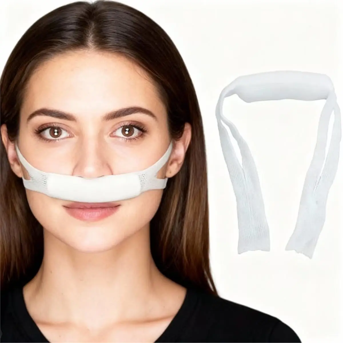 10pcs External Nasal Bandage Stretchable Nose Surgery Elastic Bandage with Mesh Lugs Nose Elastic Bandage Accessories