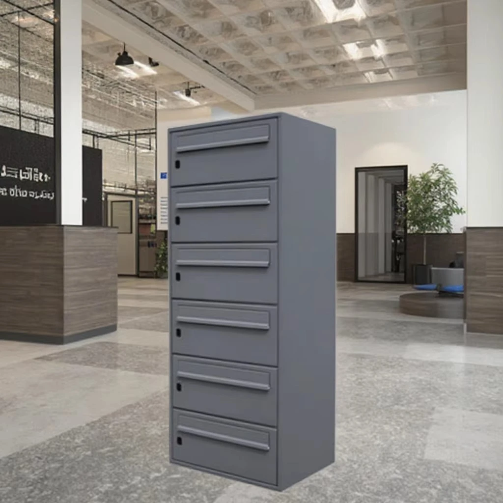 Wholesale Galvanized Steel Waterproof House Apartment Commercial Mailboxes Lockable Metal Key Box Wall Mounted Mailbox